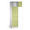 Compartment cabinet in double width