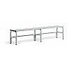 Bench made of stainless steel
