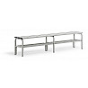 Bench made of stainless steel