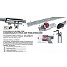 Aluminum T-rail (32 x 6 mm) for aluminum T rail system
