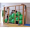 Junior-element, 5-fold-swing wall with junior elements