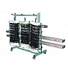 Trolley for net posts and nets