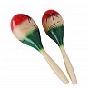 Mexican Maracas made of wood, 25 cm long