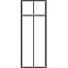 Wardrobe, with feet, 2 compartments