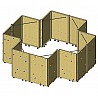 Mobile climbing wall Roll and Boulder