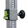 Measuring stand for the height of the high jump slats made of aluminum, with water level. Measuring range from 60 cm to 270 cm j