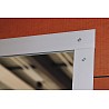 Mirrored wall - crystal mirror glass - aluminum corners