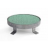 Ground cover for point-elastic sports floor
