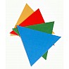 Sport tile, triangle with non-slip bottom