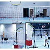 Target net with steel frame