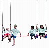 Wide trapeze bar with eyelets