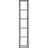 Compartment cabinet, with base, 1 compartment fan 5