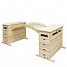 Curved ladder for vaulting boxes
