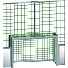 Street soccer court without a net