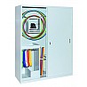 Equipment cabinet Type 6, sheet-steel sliding doors