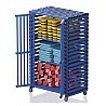 Plastic shelf trolley, 118x173x58cm
