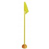 Marking pole with border flag stand