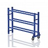 Plastic shelf mobile, 133x26x90 cm