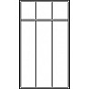 Wardrobe, with base, 3 compartments