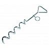 Anti-tipping ground anchor