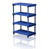 Detached plastic shelves 100x60x153 cm