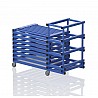 Plastic trolley cm with lid 144x69x111