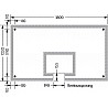 Basketball toughened safety glass (ESG)