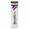 Tennis ball TECNIFIBRE X-ONE Premium, 4 PET jar, yellow balls
