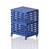 Plastic boxes cabinet size S, 98x76x129 cm