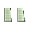 Knotless youth soccer goal net goal depth 100/100 cm