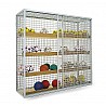 Equipment cabinet, light gray painted