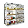 Equipment cabinet, light gray painted