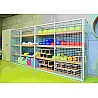 Equipment cabinet, light gray painted