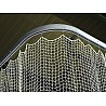 Safety net-running rail 90 degree angle