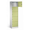 Compartment cabinet in double width