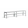 Bench made of stainless steel