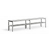 Bench made of stainless steel