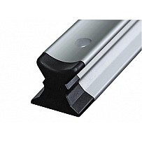 Plastic end piece for aluminum-system rail