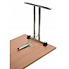 Folding table with T-foot