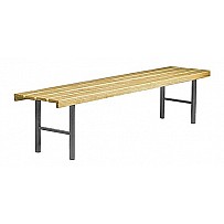 Cloakroom bench wood type D-scaling bank without shoe rack