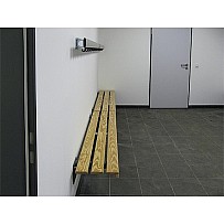 Cloakroom bench wood Type E