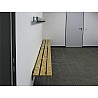 Cloakroom bench wood Type E