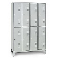Locker, with feet, 4 compartments next to each other
