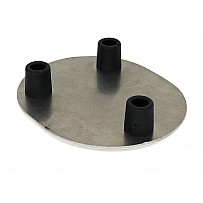 Aluminium lid for oval ground socket