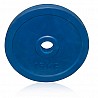 Cast iron weight plate with rubber coating