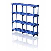 Detached plastic shelves 150x40x153 cm