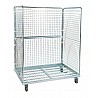 Open tool trolley galvanised blue