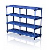 Detached plastic shelves 200x60x153 cm