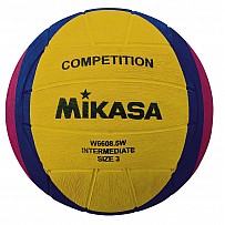 Mikasa Water Polo Competition W6608.5W yellow / blue / pink, Gr. 3, weight 340-380 g