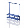 Wardrobe bench plastic JUNIOR, one-sided (W x H x D) 200 x 140 x 45 cm